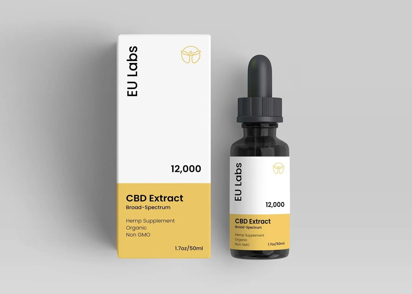 Broad-spectrum 12000mg CBD oil, 50ml bottle with carton — CBD Oil Canberra