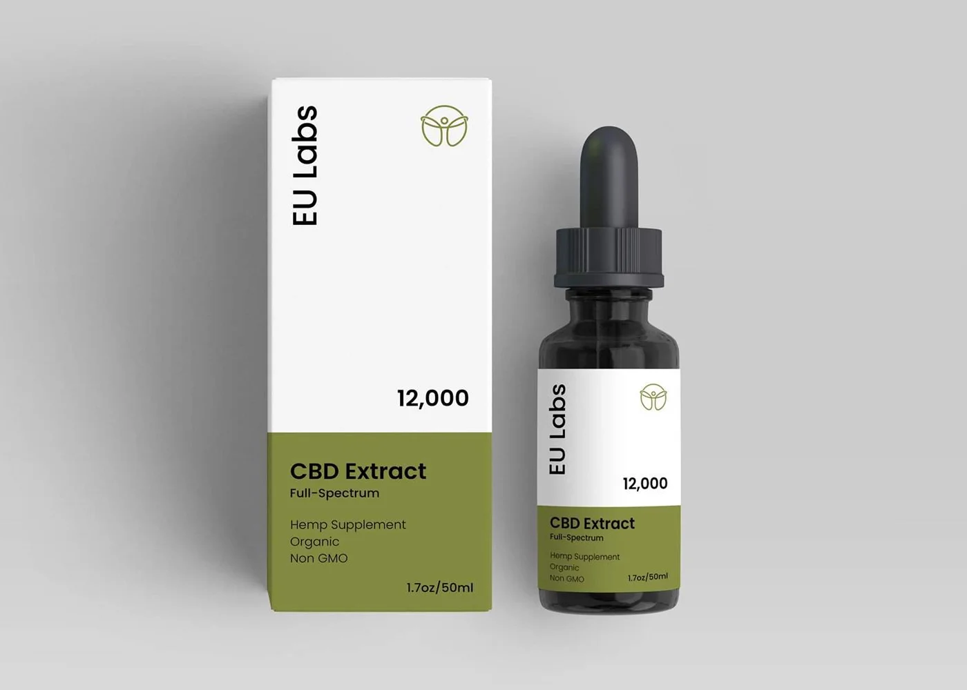 Full-spectrum 12000mg CBD oil, 50ml bottle with carton — CBD Oil Canberra