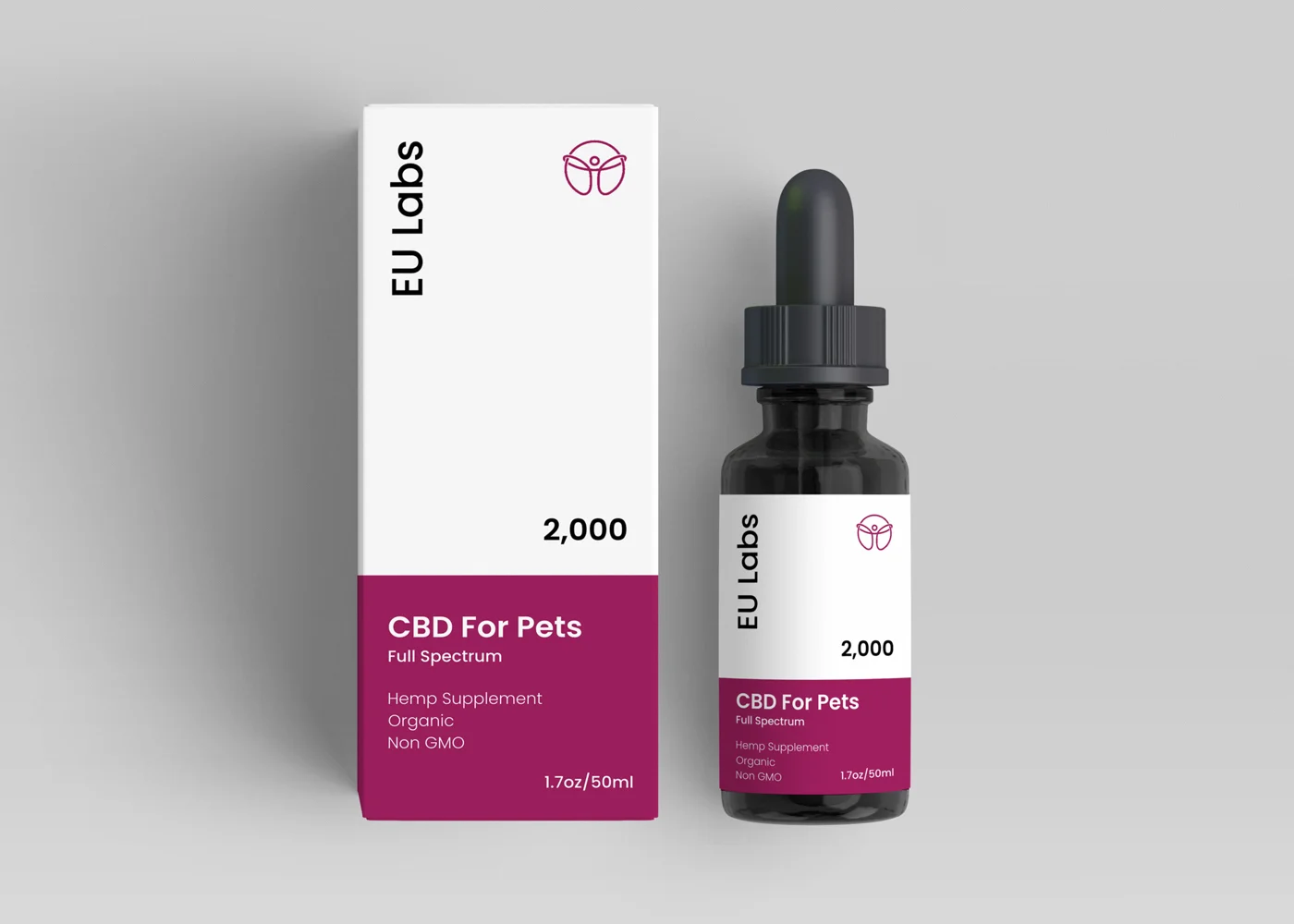 Pet-formulated full-spectrum 2000mg CBD oil, 50ml bottle with carton — CBD Oil Canberra