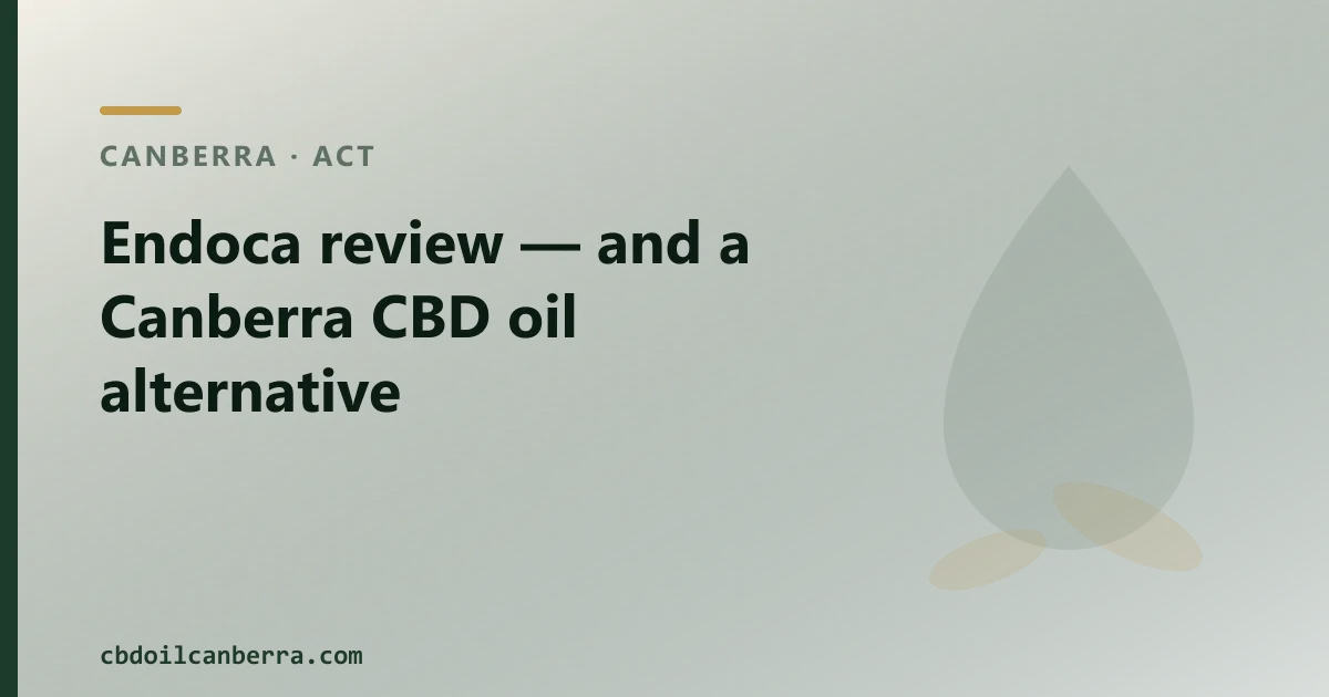Endoca review — an Australian CBD Oil Alternative