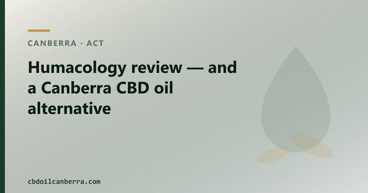 Humacology review — an Australian CBD Oil Alternative
