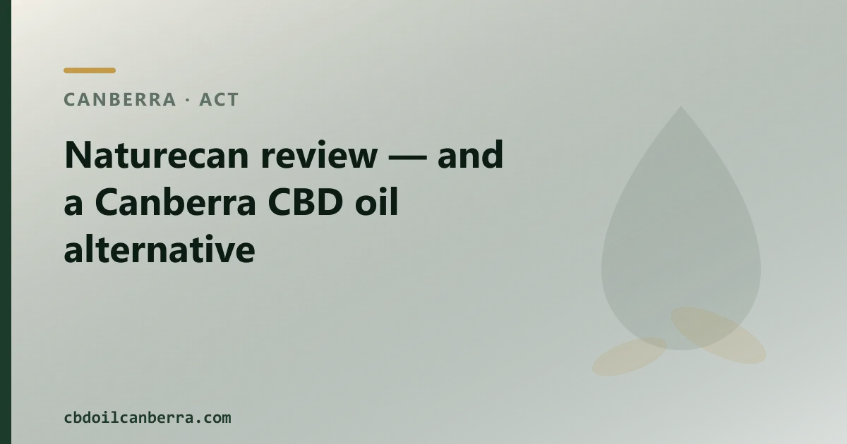 Naturecan review — an Australian CBD Oil Alternative
